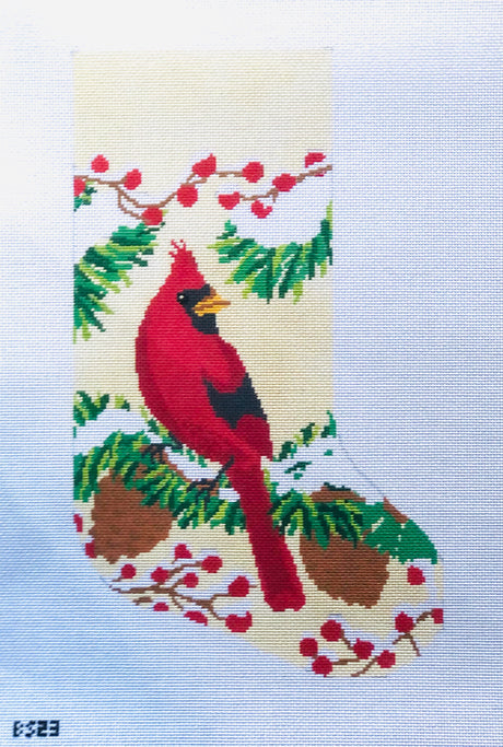 Christmas Cardinal - Full Size Stocking