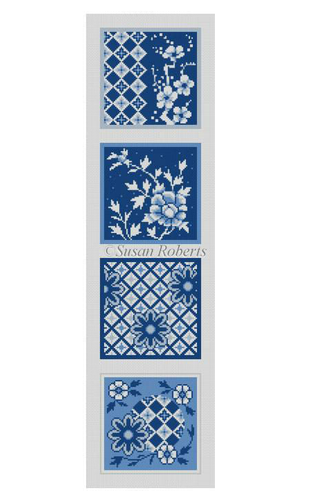 Imari, blues & white - Coaster Set