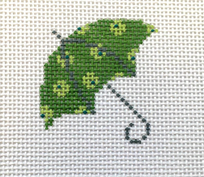 Umbrella Green Dots