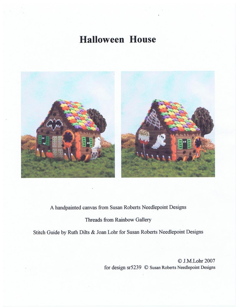 Stitch Guide - Halloween - 3D Gingerbread House