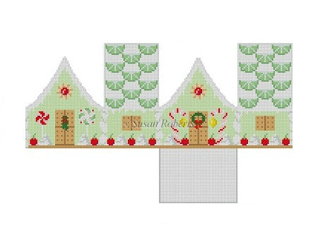 Key Lime & Cherries - 3D Gingerbread House