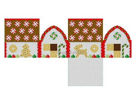 Peppermints & Spice Cookies - 3D Gingerbread House