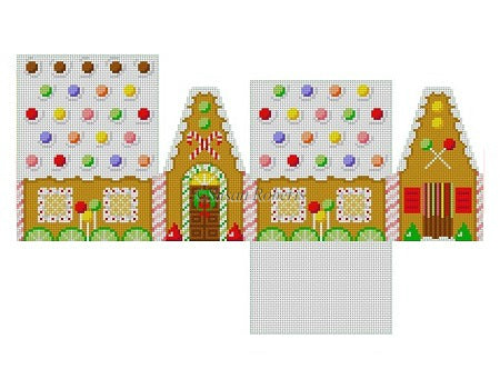 Skittles & Lime Slices - 3D Gingerbread House