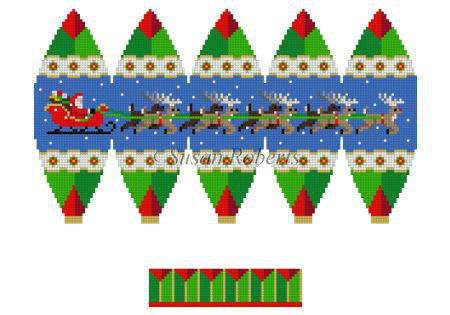 Sleigh & Reindeer - 3D Hot Air Balloon