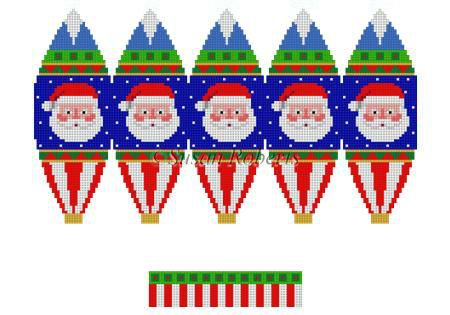 Santa Faces - 3D Hot Air Balloon
