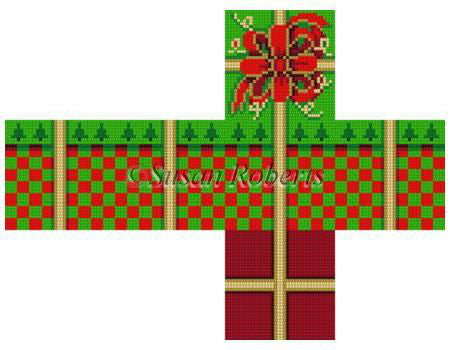 Checkers & Trees - 2" cube gift box