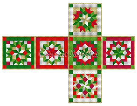 Quilt Carpenter Wheel - 2" cube