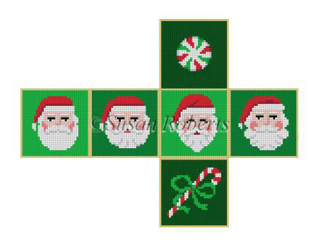 Santa Beards - 2" cube