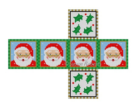 Santa Face - 2" cube