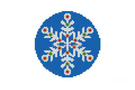 Snowflake - sapphire jeweled
