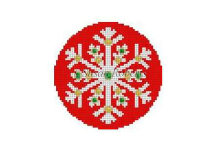 Snowflake - ruby jeweled