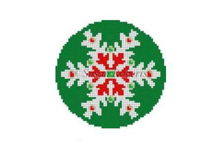 Snowflake - emerald jeweled