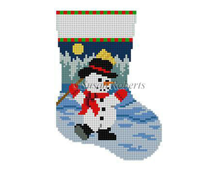 Dancing Snowman - Mini Stocking