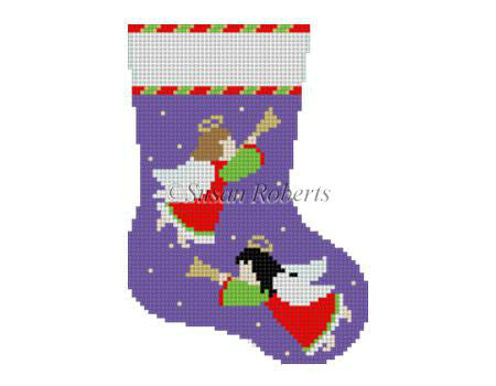 Horn Blowing Angels - Mini Stocking