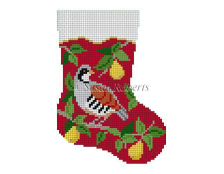 Partridge In Pear Tree - Mini Stocking