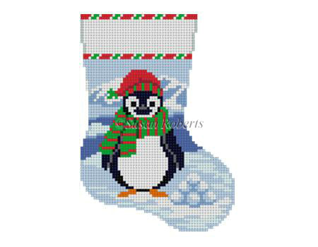Penguin w/ Snowballs - Mini Stocking