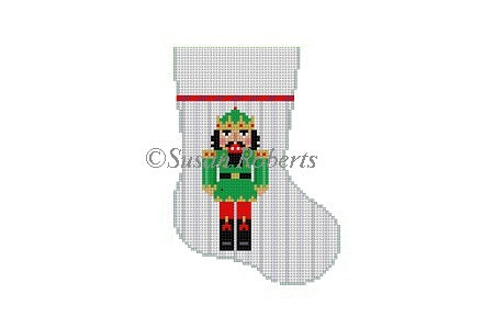 Green Nutcracker - Mini Stocking