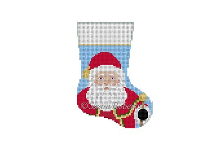 Santa w/ staff - Mini Stocking