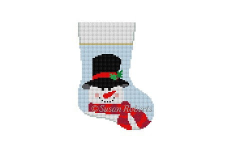 Scarf Snowman - Mini Stocking