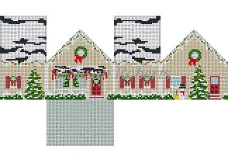 White Christmas House - 3D Mini House