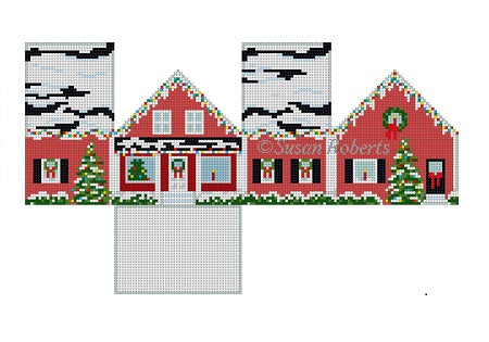 Red Christmas House - 3D Mini House