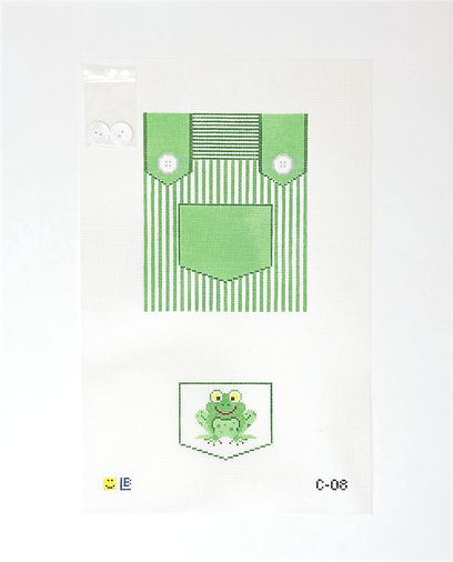 Tooth Fairy Pillow · Overalls - Green, Frog