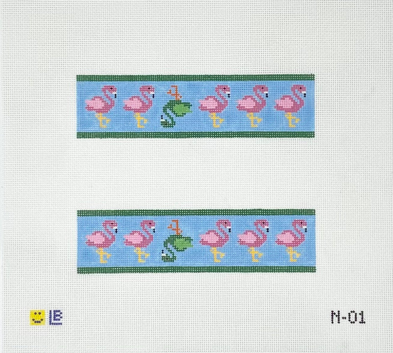 Flamingos (set of 2)-Napkin Rings, Bookmarks or Cuffs