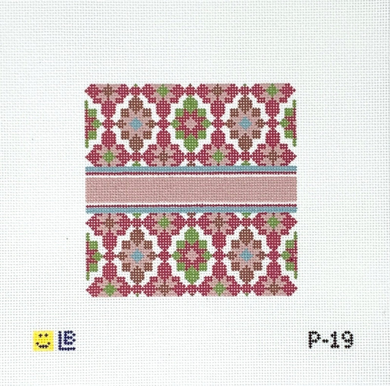 Portuguese Tiles 4" Square-Magenta