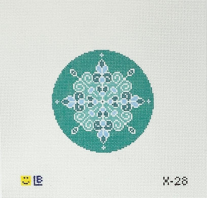 Light Teal Snowflake #1