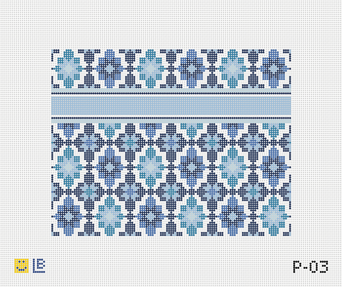 Portuguese Tiles Clutch-Blue, 13m