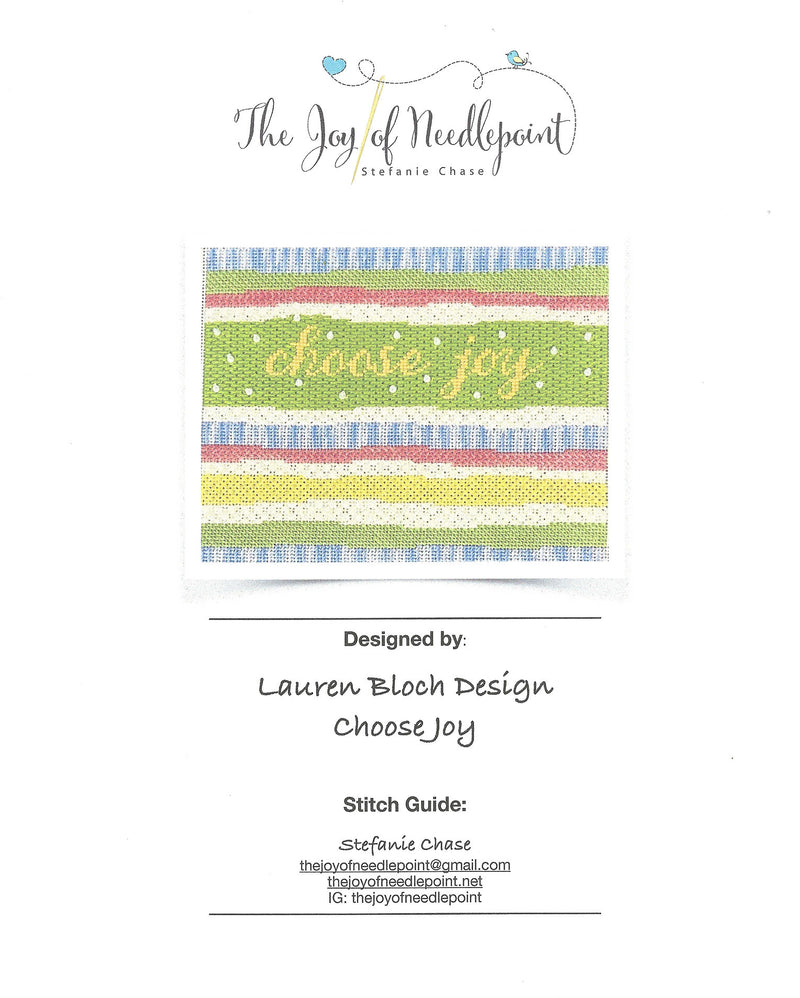 Choose Joy, 13m STITCH GUIDE