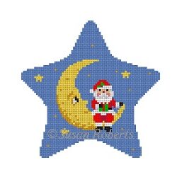 Star - Santa Sitting On Moon