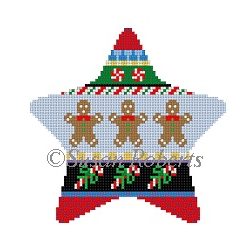 Star - Stripe, Gingerbread
