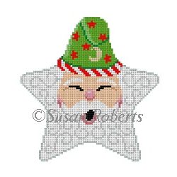 Star - Santa Face, stars hat