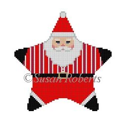 Star - Santa, red stripe shirt