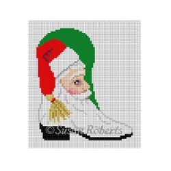 Santa Face Cowboy Boot