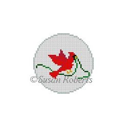 Ribbon Cardinal - 2.5" Round