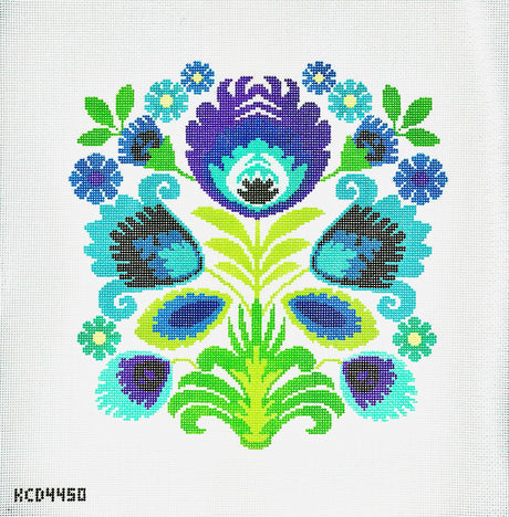 Polish Folk Design - Purple Flower