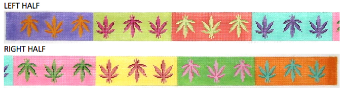 Belt – Weed Leaves – Andy Warhol colors