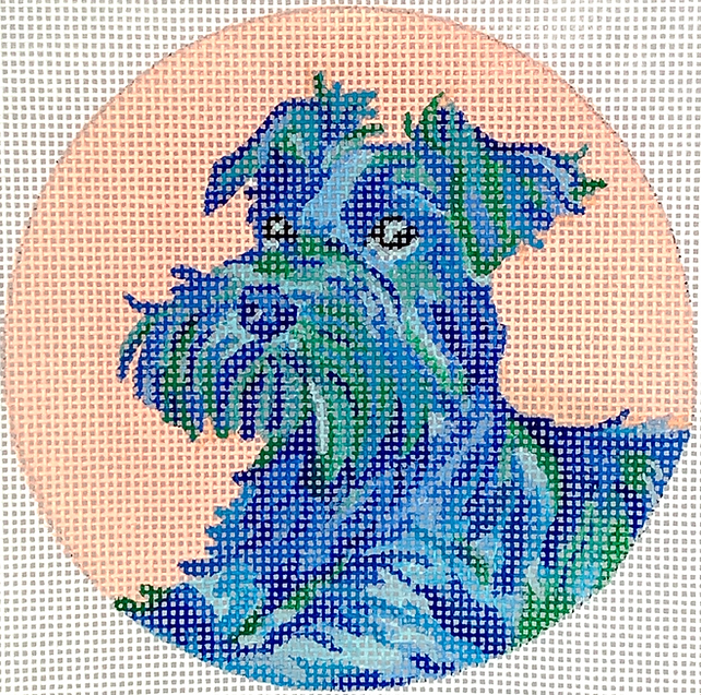 Megan Carn Ornament/Mini – Scottie – on peach