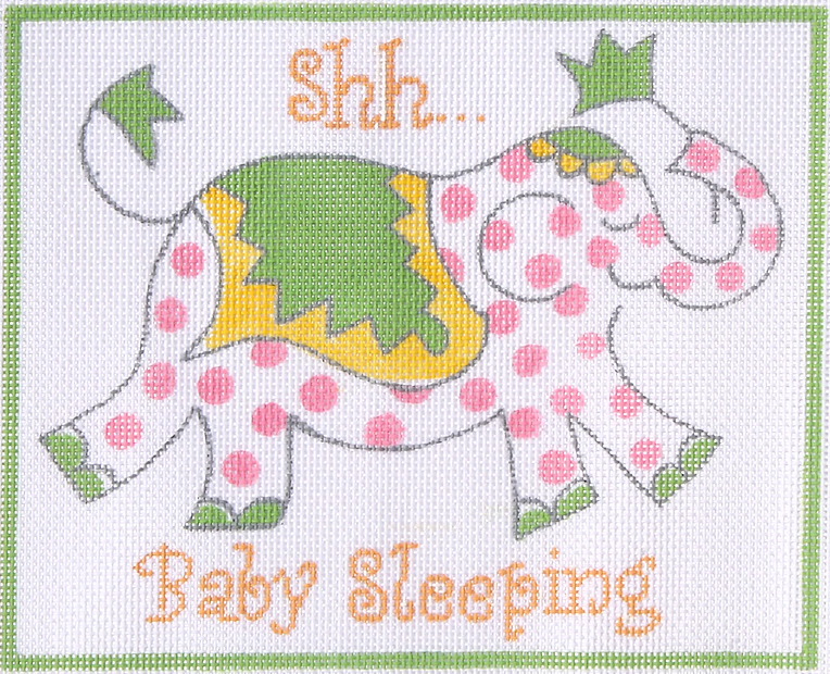 “Shh…Baby Sleeping” – Jilly Walsh Pink Elephant
