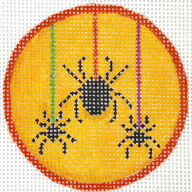Halloween Mini – Spiders Hanging on Sparkly Threads – on mango