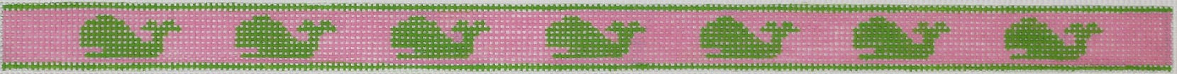 Sunglass Strap – Lime Green Whales on Pink