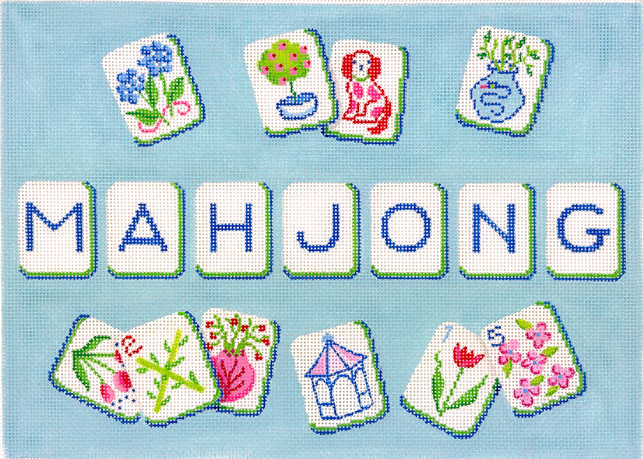 Mahjong Tile Bag · Garden Theme