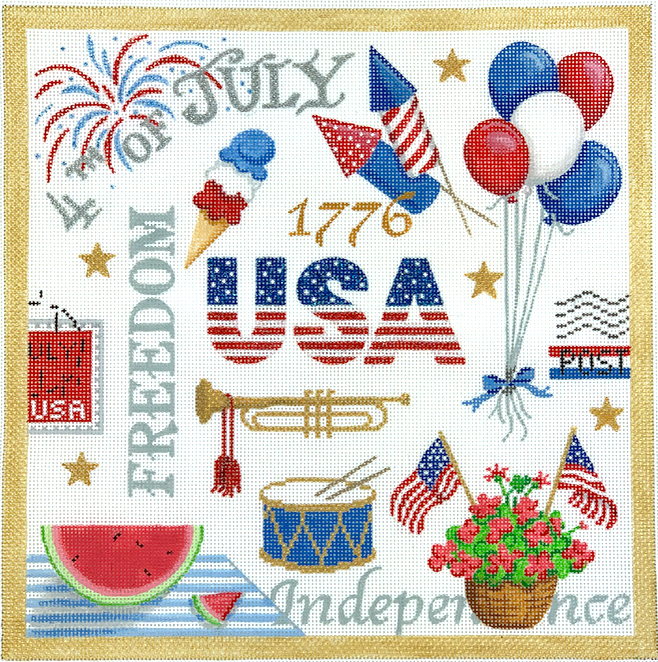Collage – 4th of July Celebration – red, white, blue, etc.
