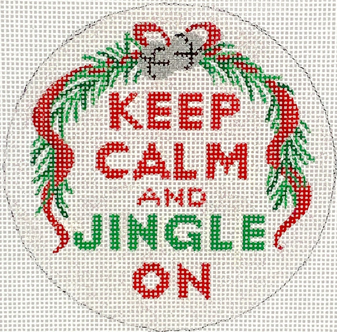 4” Round – Keep Calm & Jingle On