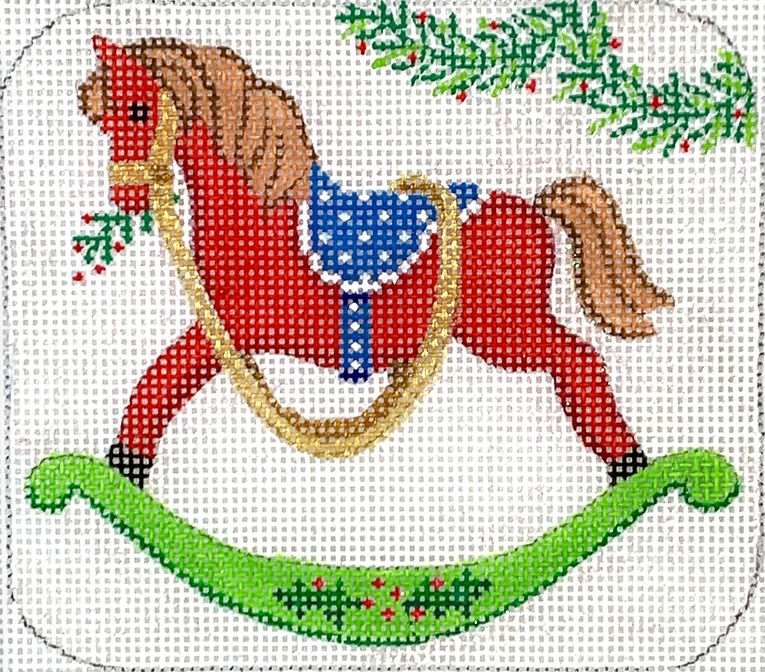Christmas Ornament – Victorian Rocking Horse