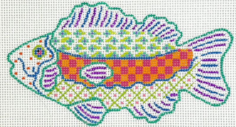 Mini Fish – MackKenzie-Childs inspired (facing left)