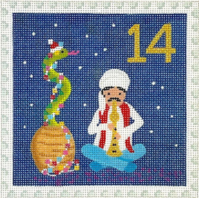 Klara Hawkins – Advent Around the World Stamp #14 – Egypt – Snake Charmer