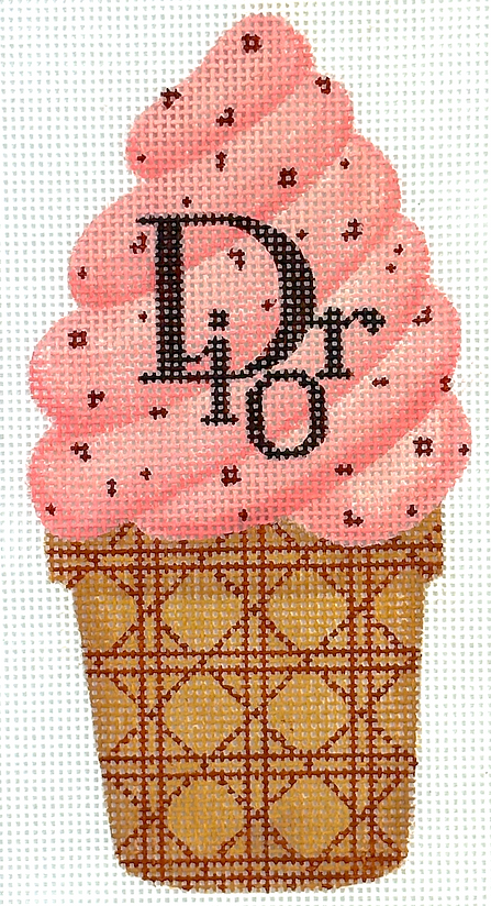 Mini Designer Dessert – Dior Soft Serve Peach Chocolate Chip Soft Serve Cone